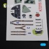 KELIK K72115 Sea Hurricane Mk I interior 3D decals for Arma Hobby kit 1/72